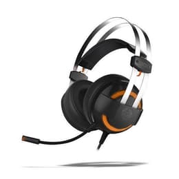 Kode 7.1 Virtual Nxkromkde Kuulokkeet gaming johdollinen mikrofonilla - Musta/Oranssi