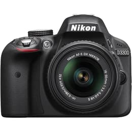 Reflex Nikon D3300 - Musta + Objektiivi Nikon AF-S DX Nikkor 18-55mm f/3.5-5.6G II ED