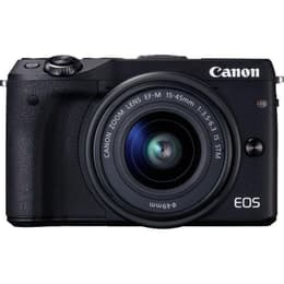 Hybridikamera Canon EOS M3 Musta + Objektiivi Canon EF-M 15-45 mm f/3.5-5.6 IS STM