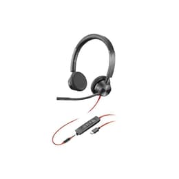 Plantronics Poly Blackwire 3325 Kuulokkeet mikrofonilla - Musta/Punainen