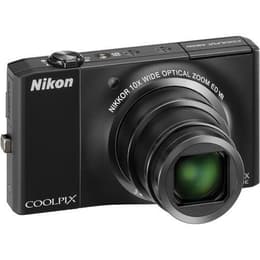 Kompaktikamera Coolpix S8000 - Musta + Nikon 10x Wide Optical Zoom ED VR 30-300mm f/3.5-5.6 f/3.5-5.6