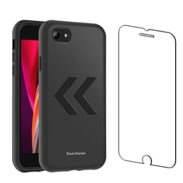 Back Market Kuori iPhone 7/8 ja suojaava näyttö - Kierrätysmuovi - Musta