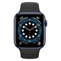 Apple Watch Series 6 (2020) GPS 44 mm - Alumiini Sininen - Sport band Musta