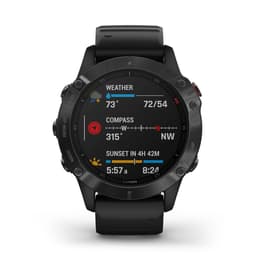 Kellot Garmin Cardio GPS Fenix 6 - Musta