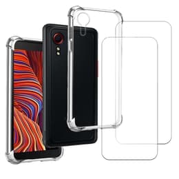 Kuori Galaxy Xcover 5 ja 2 suojakalvo - TPU - Läpinäkyvä