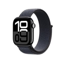Apple Watch Series 10 (2024) GPS + Cellular 46 mm - Alumiini Peili­musta - Sport loop Sininen