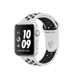 Apple Watch (Series 3) 2017 GPS 38 mm - Alumiini Hopea - Nike Sport band