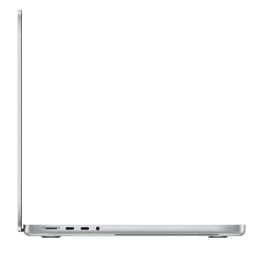 MacBook Pro 14" (2021) - Applen M1 Pro ‑siru jossa on 10-ytiminen prosessori ja 16-ytiminen näytönohjain - 16GB RAM - SSD 1000GB - AZERTY - Ranska