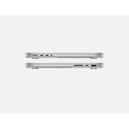 MacBook Pro 14" (2021) - Applen M1 Pro ‑siru jossa on 10-ytiminen prosessori ja 16-ytiminen näytönohjain - 16GB RAM - SSD 1000GB - AZERTY - Ranska