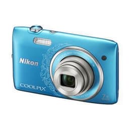 Kompaktikamera Coolpix S3500 - Sininen + Nikon Nikkor Wide Optical Zoom ED VR 26-182 mm f/3.4-6.4 f/3.4-6.4