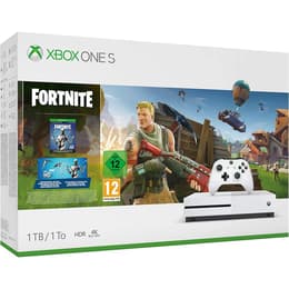 Xbox One S 1000GB - Valkoinen + Fortnite