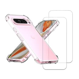 Kuori Pixel 9 Pro XL ja 2 suojakalvo - TPU - Läpinäkyvä