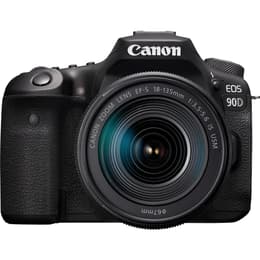 Yksisilmäinen peiliheijastus - Canon EOS 90D Musta + Objektiivin Canon EF-S 18-135mm IS USM