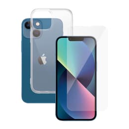 Kuori 360 iPhone 13 mini ja suojaava näyttö - TPU - Läpinäkyvä