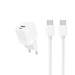 Kaapeli ja Wall Plugi (USB-C + USB-C) 20W - WTK