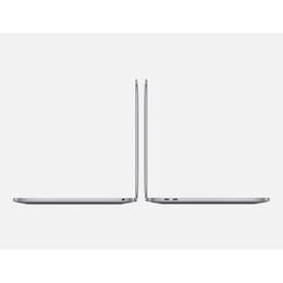 MacBook Pro 13" (2020) - Applen M1 ‑siru jossa on 8-ytiminen prosessori ja 8-ytiminen näytönohjain - 16GB RAM - SSD 256GB - QWERTY - Englanti
