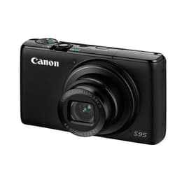 Kompaktikamera PowerShot S95 - Musta + Canon Canon Zoom Lens 3.8 x IS 28–105mm f/2.0-4.9 f/2.0-4.9