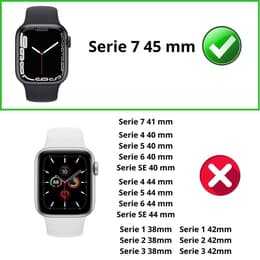 Kuori Apple Watch Series 7 - 45 mm - Muovi - Läpinäkyvä