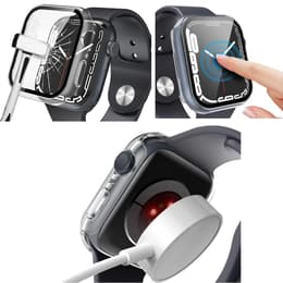 Kuori Apple Watch Series 7 - 45 mm - Muovi - Läpinäkyvä