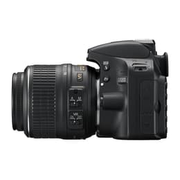 Yksisilmäinen peiliheijastus - Nikon D3200 Musta + Objektiivin Nikon DX Nikkor AF-S 18-55mm f/3.5-5.6G