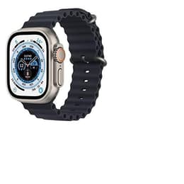 Apple Watch (Ultra) 2022 GPS + Cellular 49 mm - Titaani Harmaa - Sport band Sininen