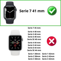 Kuori Apple Watch Series 7 - 41 mm - Muovi - Läpinäkyvä