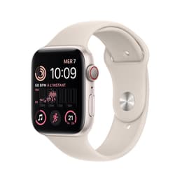 Apple Watch (Series SE) 2022 GPS 40 mm - Alumiini Tähtivalkea - Sport band Tähti­valkea