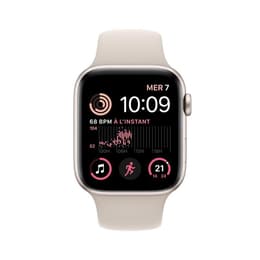 Apple Watch Series SE 2 (2022) GPS 40 mm - Alumiini Tähtivalkea - Sport band Tähtivalkea