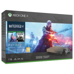 Xbox One X 1000GB - Kulta - Rajoitettu erä Gold Rush Special + Battlefield V + Battlefield 1943