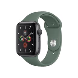 Apple Watch (Series 4) 2018 GPS 44 mm - Alumiini Tähtiharmaa - Sport loop Vihreä