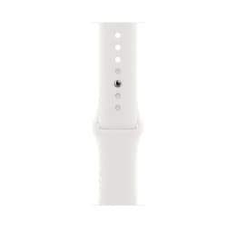 Apple Watch Series 8 (2022) GPS + Cellular 45 mm - Alumiini Keskiyö - Sport band Valkoinen