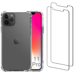 Kuori iPhone 11 Pro ja 2 suojakalvo - Kierrätysmuovi - Läpinäkyvä
