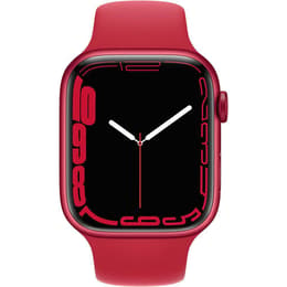 Apple Watch (Series 7) 2021 GPS 45 mm - Alumiini Punainen - Sport band Punainen