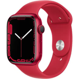 Apple Watch (Series 7) 2021 GPS 45 mm - Alumiini Punainen - Sport band Punainen