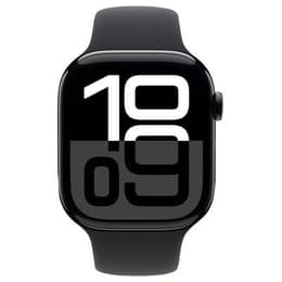 Apple Watch Series 10 (2024) GPS + Cellular 42 mm - Alumiini Peilimusta - Sport band Musta