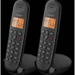 Pack de 2 DECT Sans fil Iloa 250 Duo Mains libres Noir Logicom Lankapuhelin
