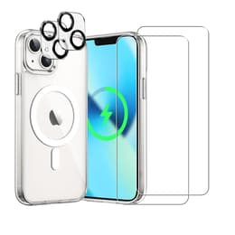 Kuori iPhone 13 mini ja 2 suojakalvo - TPU - Läpinäkyvä