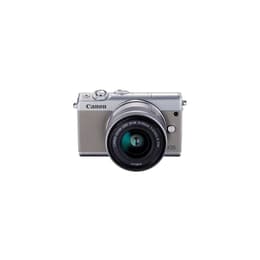 Hybridikamera EOS M100 - Harmaa + Canon Canon Zoom Lens EF-M 15-45 mm f/ 3.5-6.3 IS STM f/3.5-6.3
