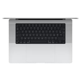 MacBook Pro 16" (2021) - Applen M1 Max ‑siru jossa on 10-ytiminen prosessori ja 32-ytiminen näytönohjain - 32GB RAM - SSD 1000GB - Tavallinen näyttö - QWERTY - Englanti