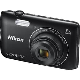 Kompaktikamera Coolpix A300 - Musta + Nikon Nikkor 8x Wide Optical Zoom 25-200mm f/3.7-6.6 VR f/3.7-6.6