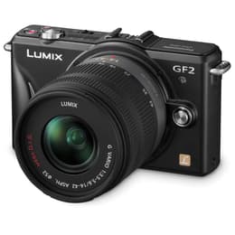 Lumix DMC-GF2 - Musta + Panasonic Lumix G Vario 14-42mm f/3.5-5.6 MEGA O.I.S f/3.5-5.6