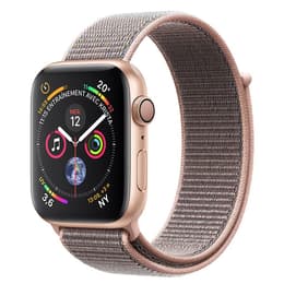 Apple Watch (Series 4) 2018 GPS 40 mm - Alumiini Ruusukulta - Punottu nailon Pinkki