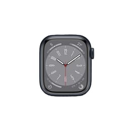 Apple Watch Series 8 (2022) GPS 45 mm - Alumiini Keskiyö - Sport band Sininen