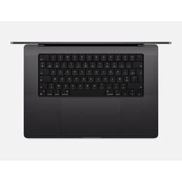 MacBook Pro 16" (2024) - Applen M4 Pro ‑siru jossa on 14-ytiminen prosessori ja 20-ytiminen näytönohjain - 24GB RAM - SSD 1000GB - Tavallinen näyttö - AZERTY - Ranska