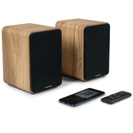 Enceintes de bibliothèque, Caisson Bois COSY - 100W - Thomson WS602DUO - Bluetooth 5.0, Entrée optique câble inclus Speaker Bluetooth -