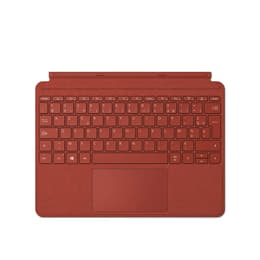 Näppäimistö AZERTY Ranska Langaton MICROSOFT Clavier Type Cover Surface Rouge Coquelicot pour Surface Go 3 - AZERTY