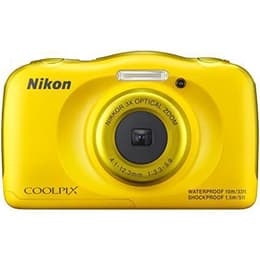 Kompaktikamera Coolpix S33 - Keltainen + Nikon Nikkor 3x Wide Optical Zoom 30-90mm f/3.3-5.9 f/3.3-5.9