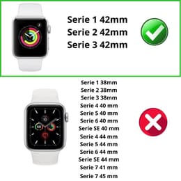 Kuori Apple Watch Series 3 - 42 mm - Muovi - Läpinäkyvä