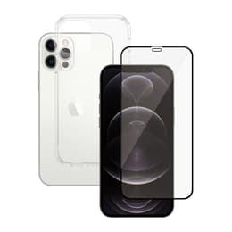 Kuori 360 iPhone 12/12Pro ja suojaava näyttö - TPU - Läpinäkyvä