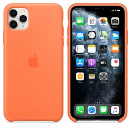 Apple Folio Kuori iPhone 11 Pro Max - Silikoni Oranssi